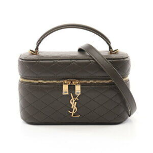 Saint Laurent Gaby Handbag Leather khaki Green